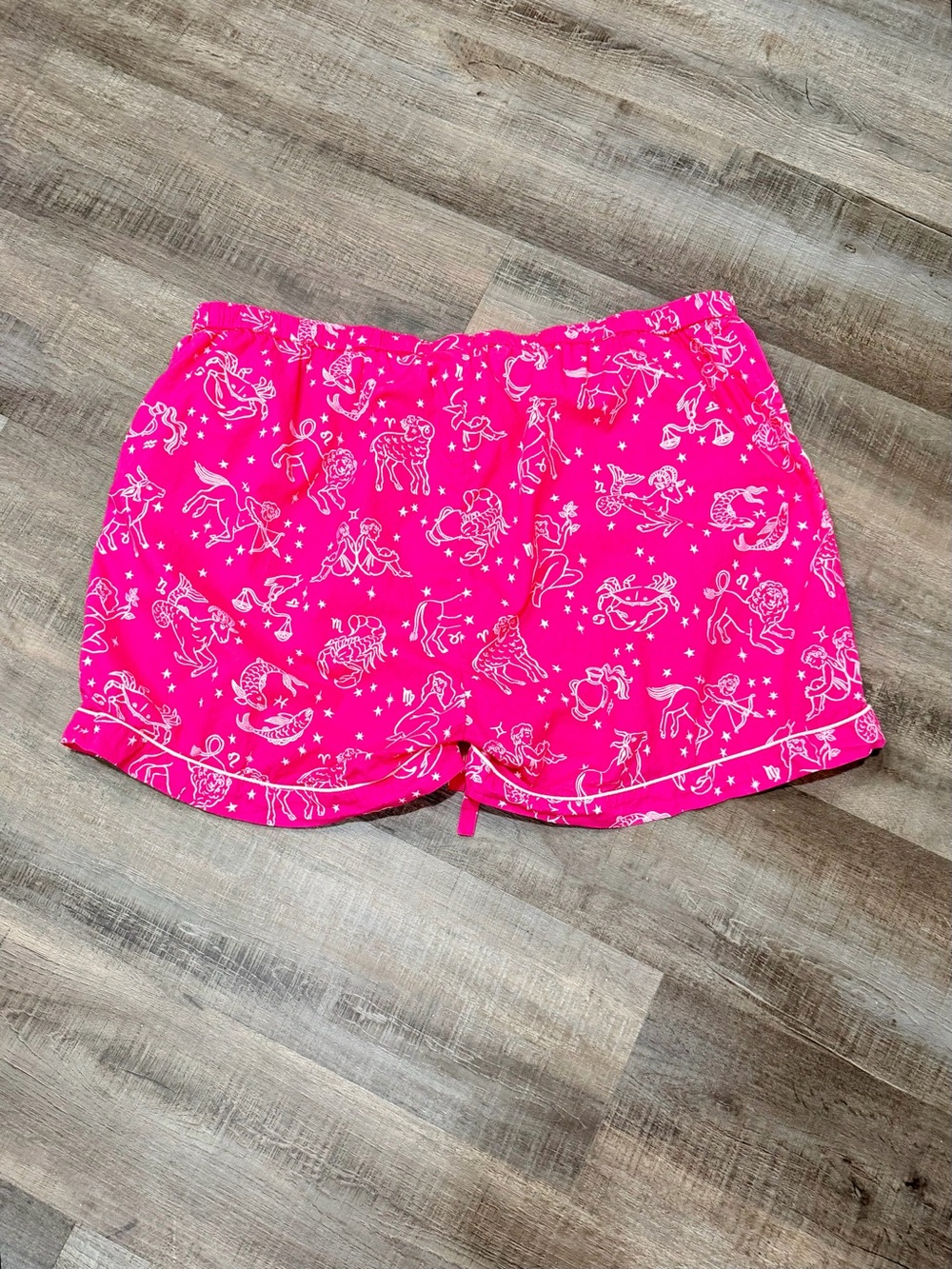 Printfresh Daily Horoscope Pajama Set Pink Zodiac Short Sleeve Shorts Women’s 1X - Picture 7 of 9